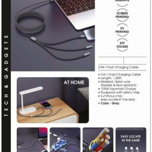 3-in-1 Fast Charging Cable - HUECC-002