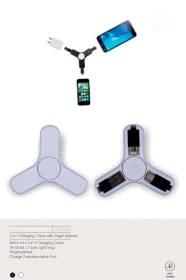 Charging cable with fidget spinner - HUECC-009 - Image 2