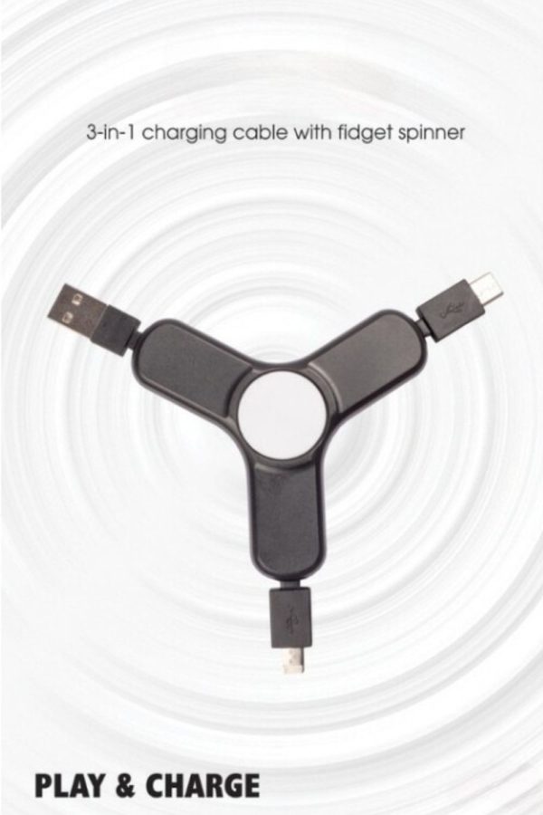 Charging cable with fidget spinner - HUECC-009