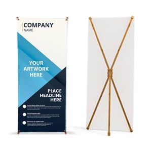 160 GSM Processed Cloth Fabric Floor Standee - HUEFDFS-006