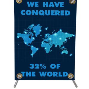 345 GSM Canvas Table Top Standee - HUEFDTS-001