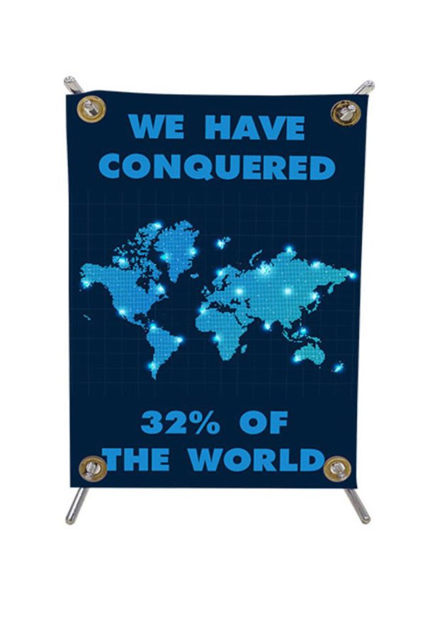 345 GSM Canvas Table Top Standee - HUEFDTS-001