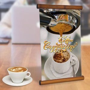 345 GSM Canvas Table Top Standee - HUEFDTS-005