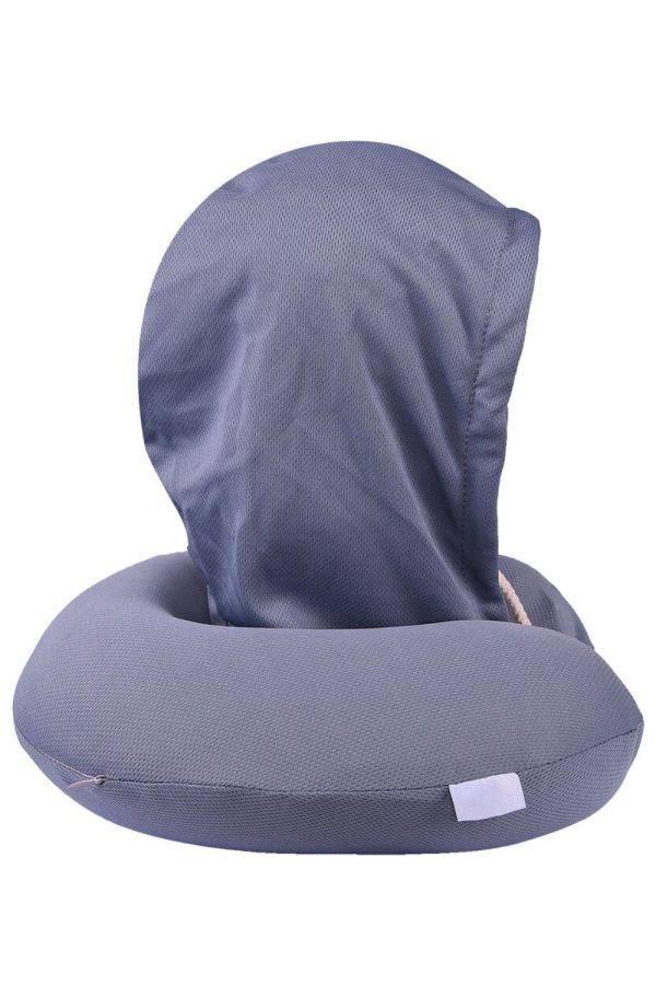 Memory foam neck pillow with hoodie - HUENP-002 - Image 2