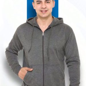 Polaris Zippered Sweatshirt With Hood - HUEHJS-04