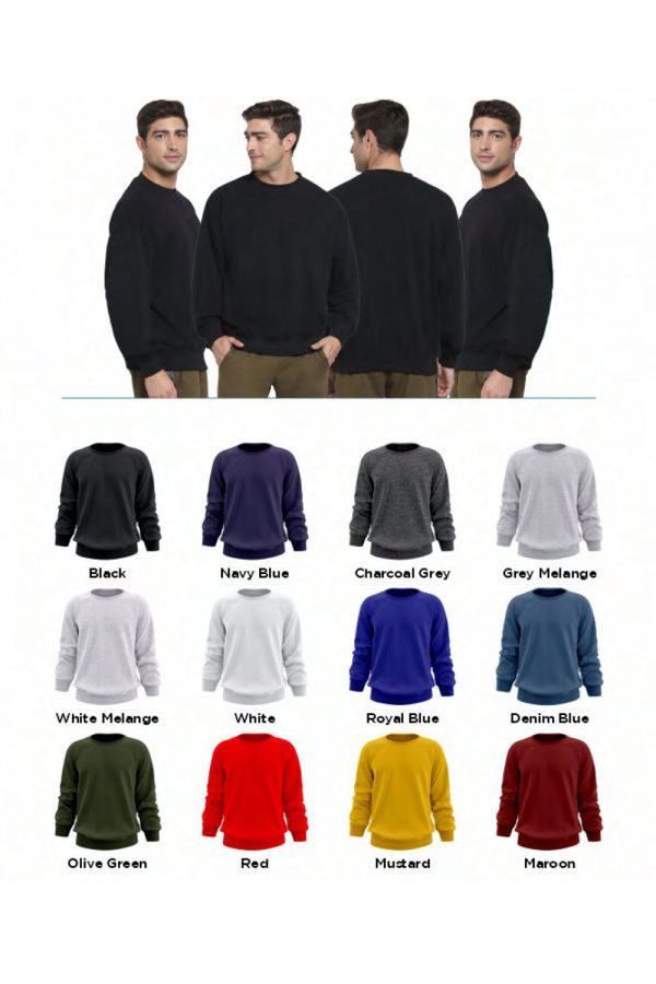 Zero Degree Crew Neck Sweatshirt - HUEHJS-06 - Image 2