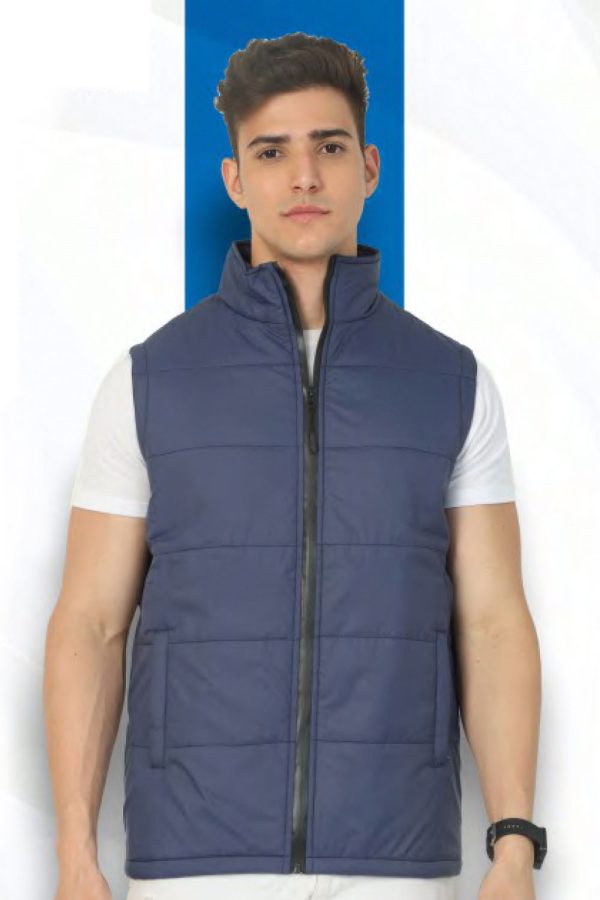 Sleeveless Bomber Quilted Jacket - HUEHJS-09