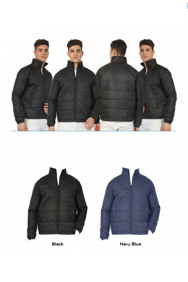 Full Sleeve Bomber Quilted Jacket - HUEHJS-13 - Image 2