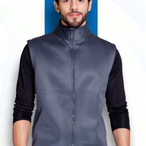 Sleeveless Bonded Fleece Jacket - HUEHJS-17