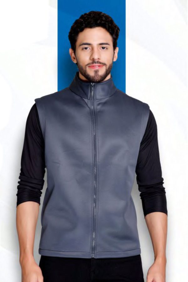 Sleeveless Bonded Fleece Jacket - HUEHJS-17