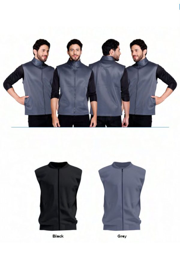 Sleeveless Bonded Fleece Jacket - HUEHJS-17 - Image 2
