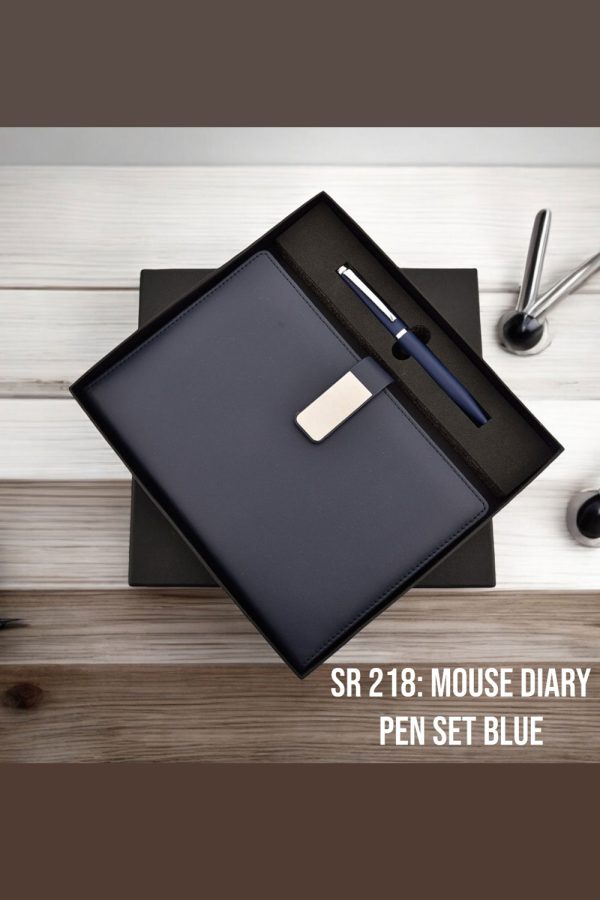 Mouse Diary Pen Set Black - SR-218