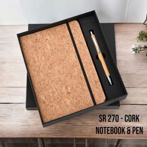 Cork Notebook & Pen - SR-270