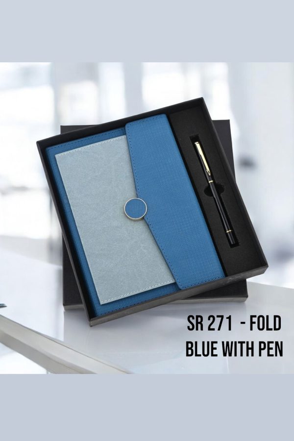 Fold Blue With Pen - SR-271
