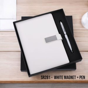 White Magnet + Pen - SR-281