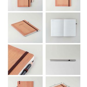 A5 Wooden Textured Dairy - V-712