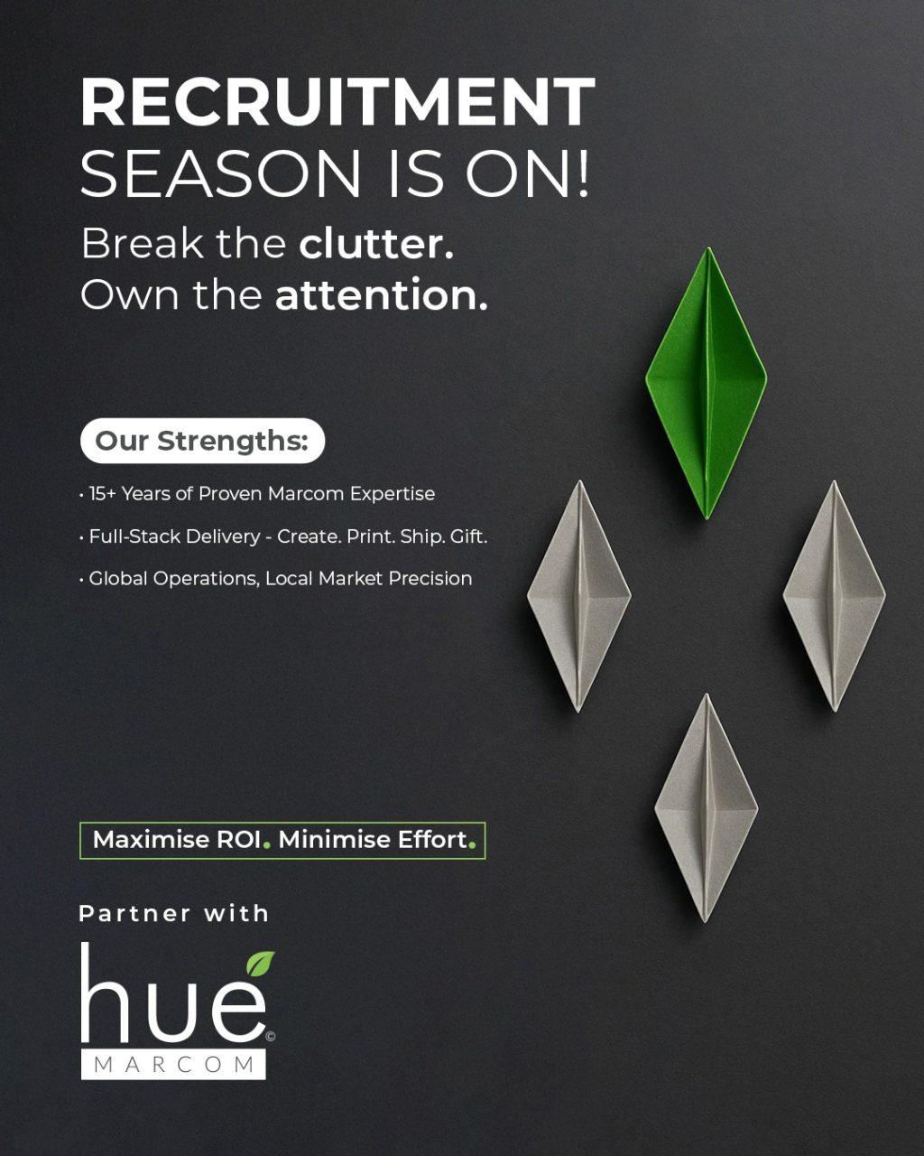 Instagram post from hue_marcom. This post is in position 1.